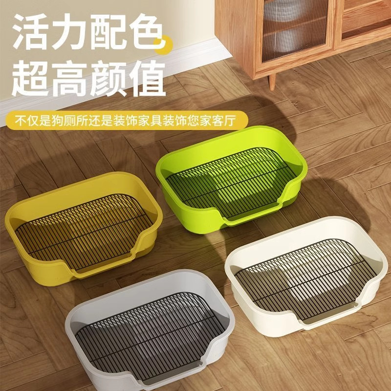 宠物狗狗厕小型中型大型犬易清洗铁网尿盆砂盆中小犬防踩屎狗厕所