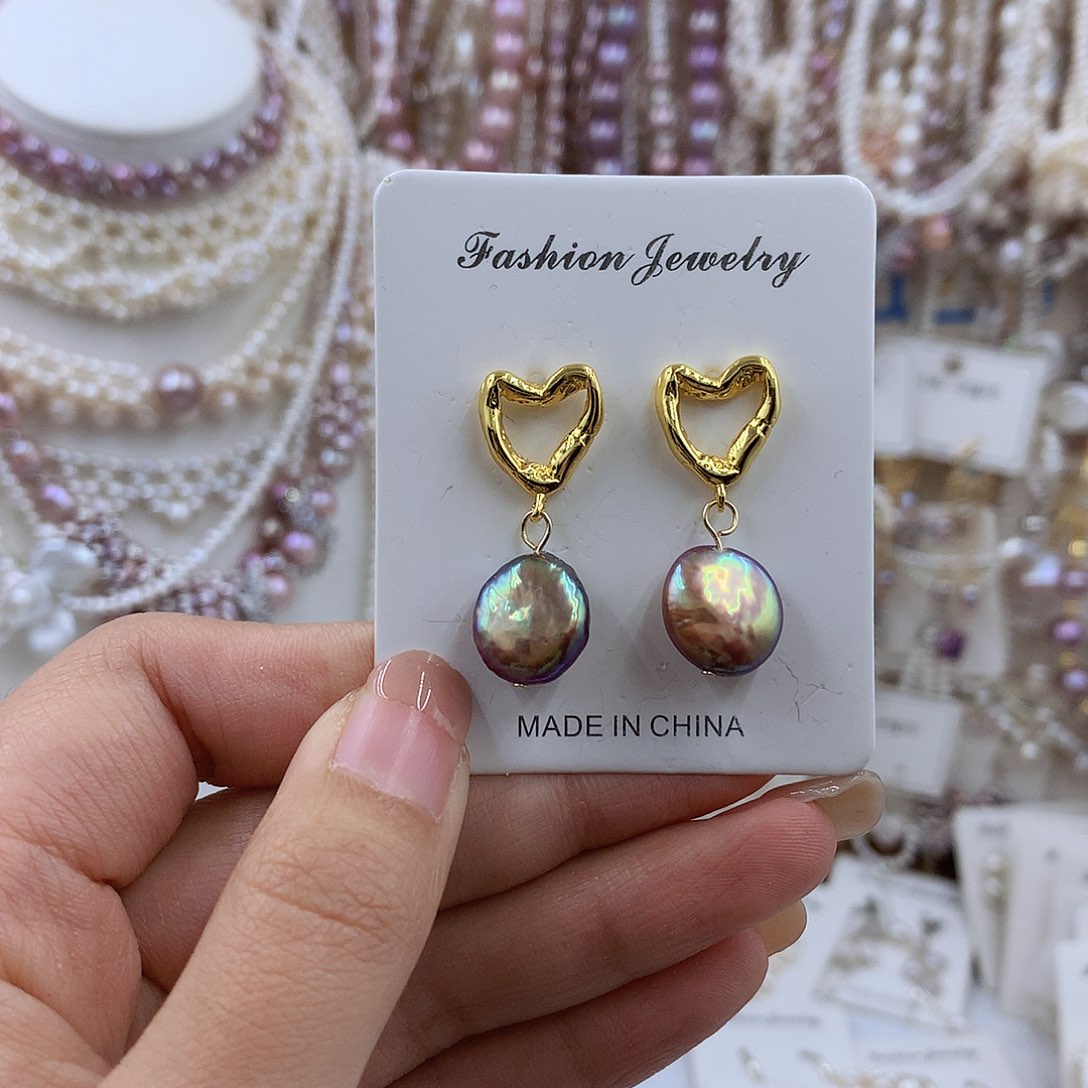 项链银S925镶嵌淡水珍珠