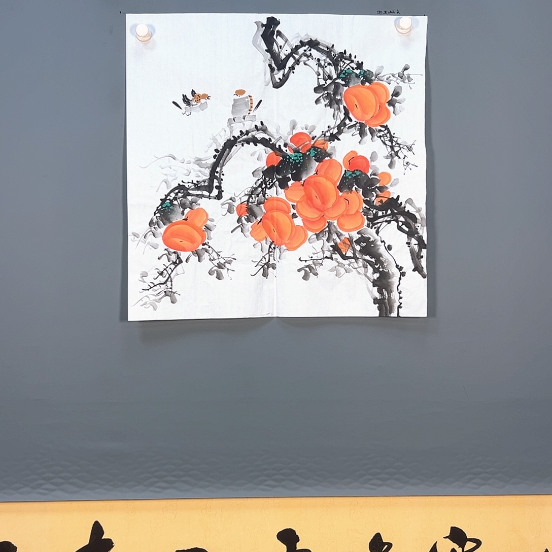 国画花鸟115 花鸟和蝴蝶都很可爱