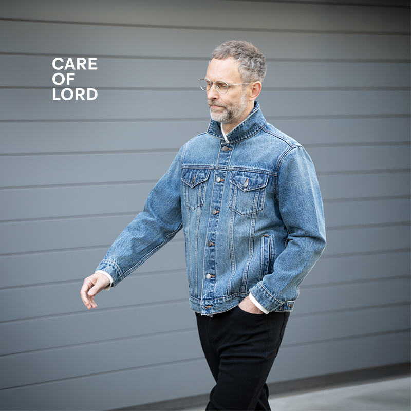 CARE OF LORD 艺术家系列 春秋季男士休闲夹克水洗牛仔外套766301