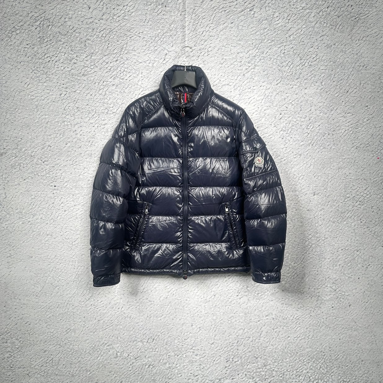 99新 Moncler 蒙口/盟可睐 藏蓝色Maya羽绒服 4码