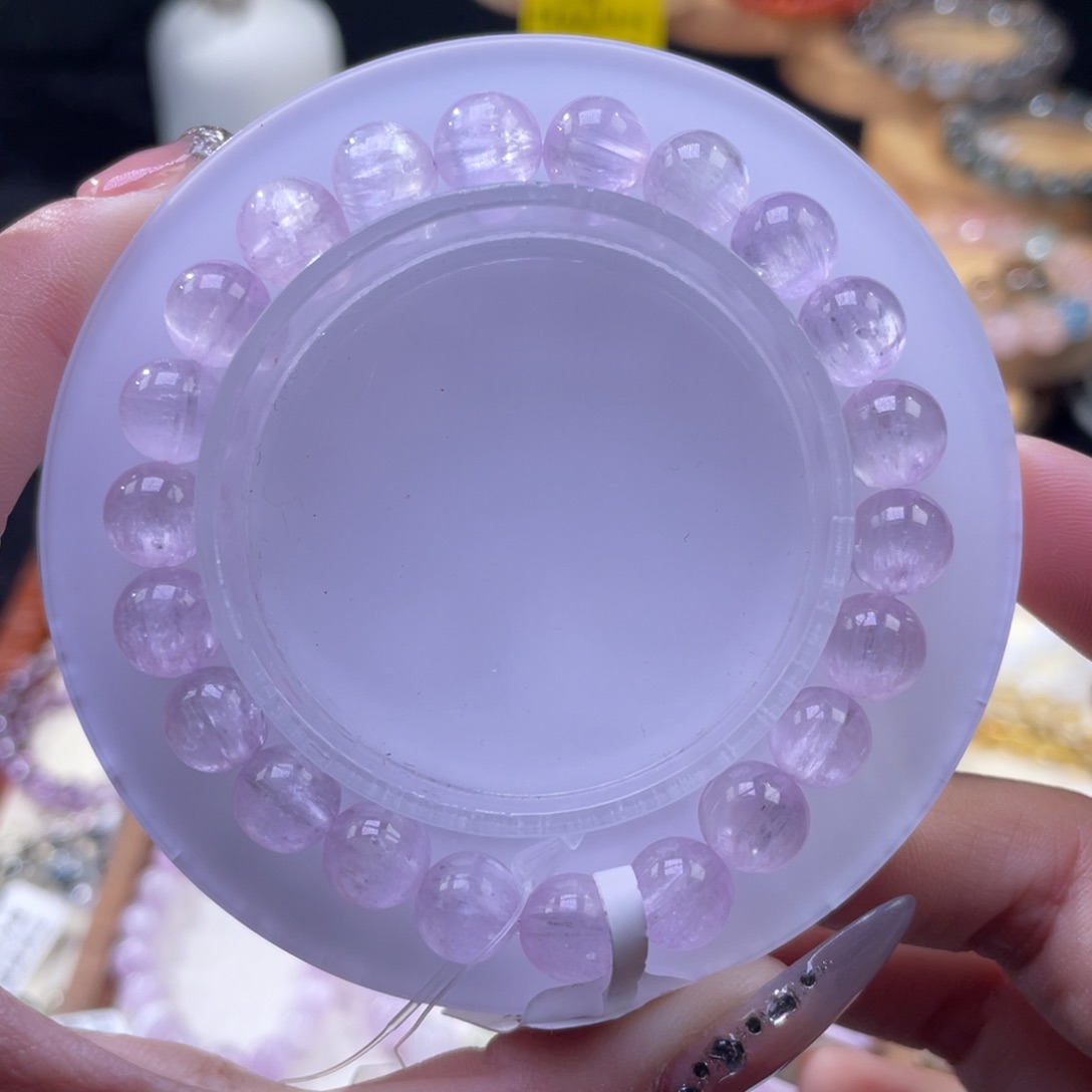 锂辉石手串未镶嵌