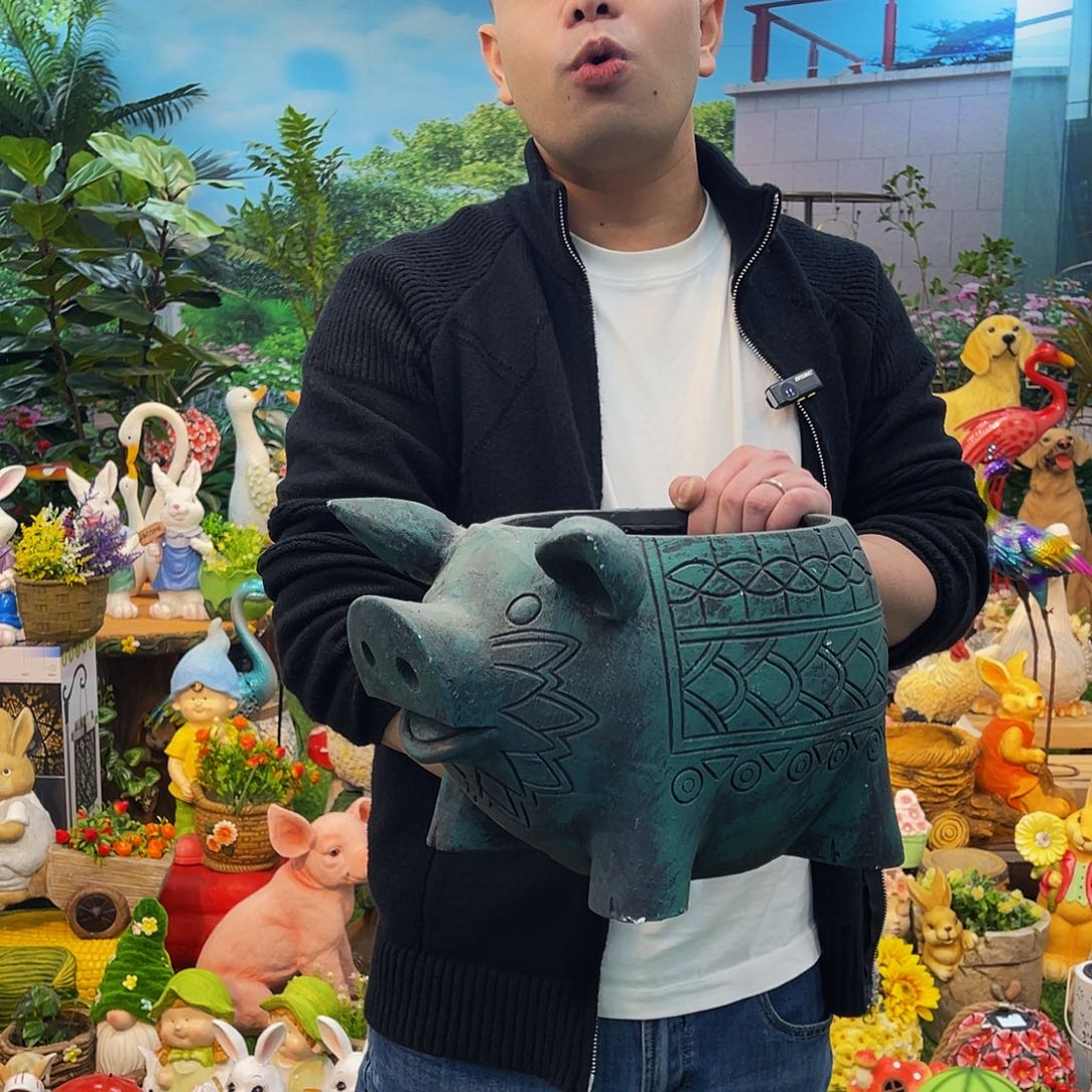 红陶花园庭院摆件