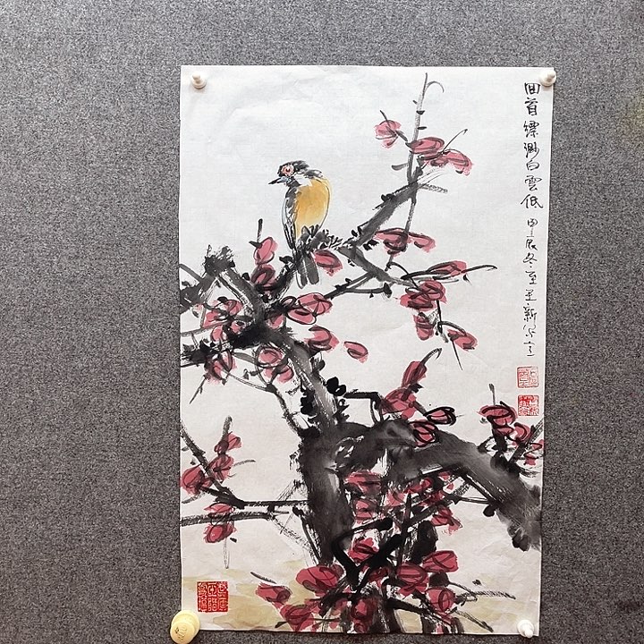 国画2.8平尺水墨作品