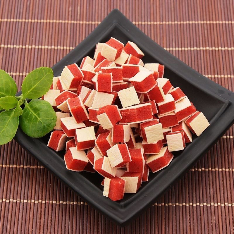 [满50包邮]宠物鸡肉鳕鱼三明治粒55g 拌粮奖励零食 美毛