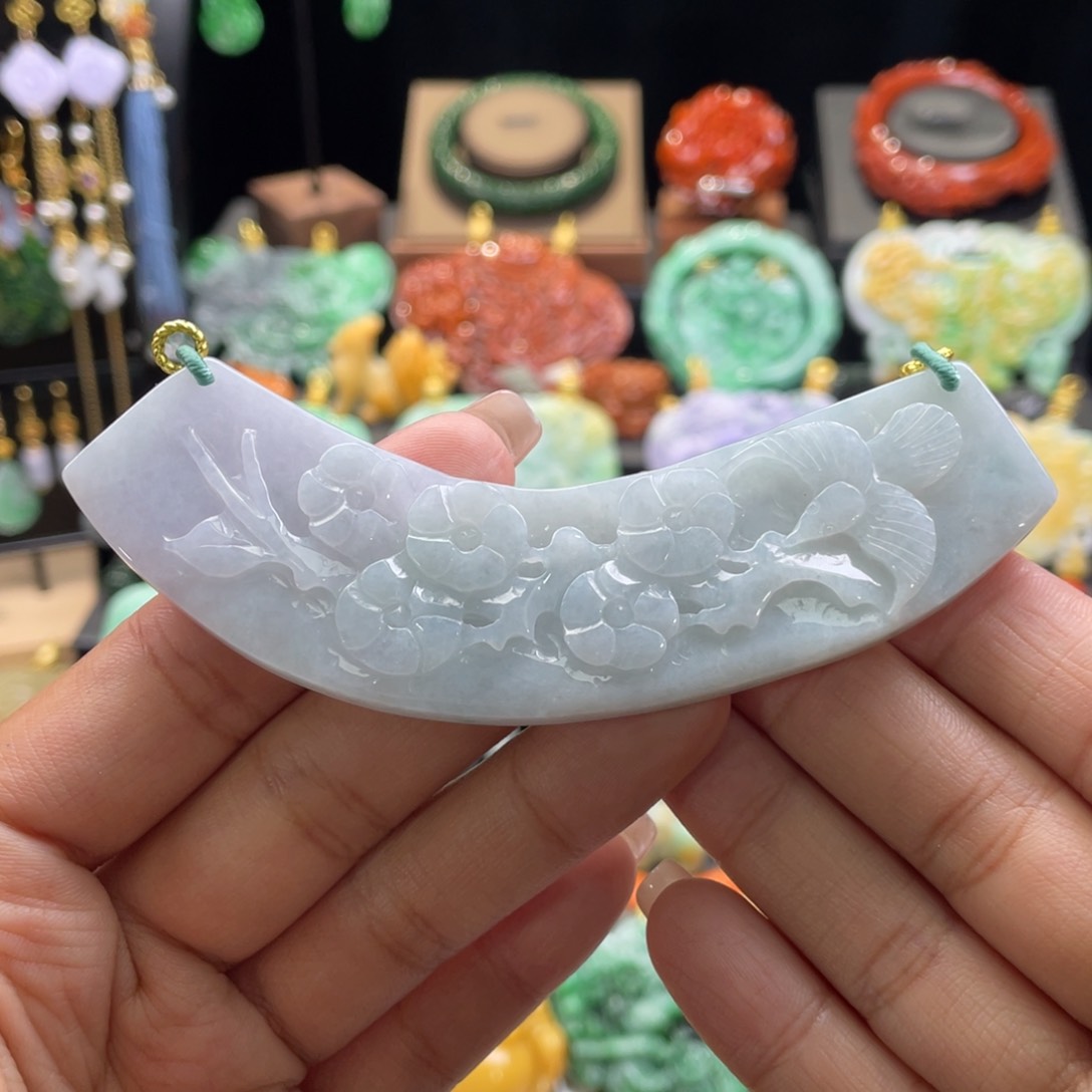 翡翠颈饰未镶嵌代编织