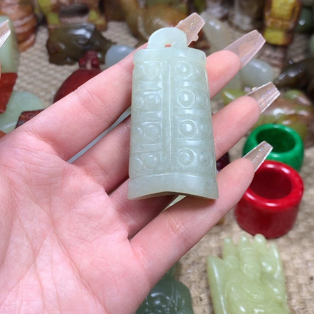 白玉菩提吊坠挂件