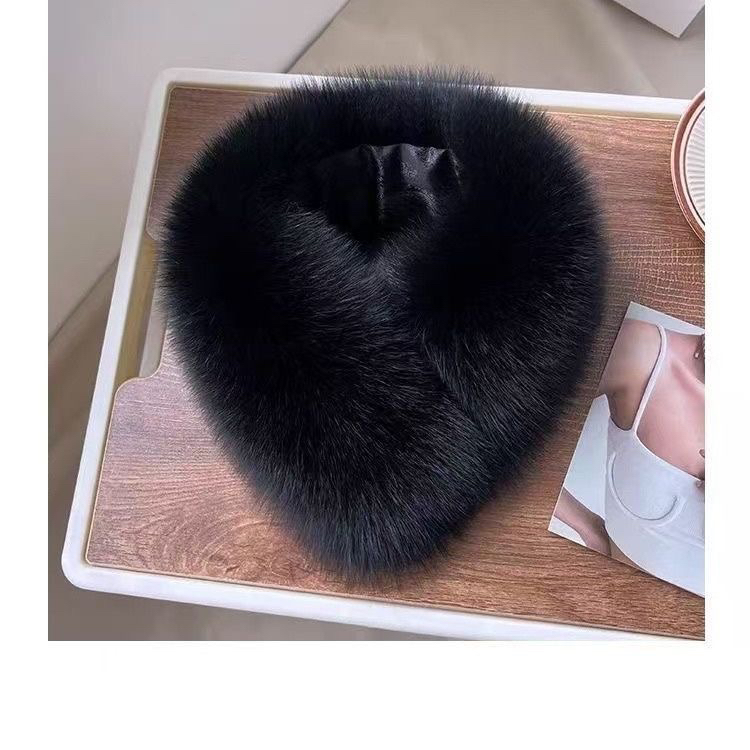 狐狸围脖女士围巾网红韩版时尚保暖成人学生毛毛领大毛领