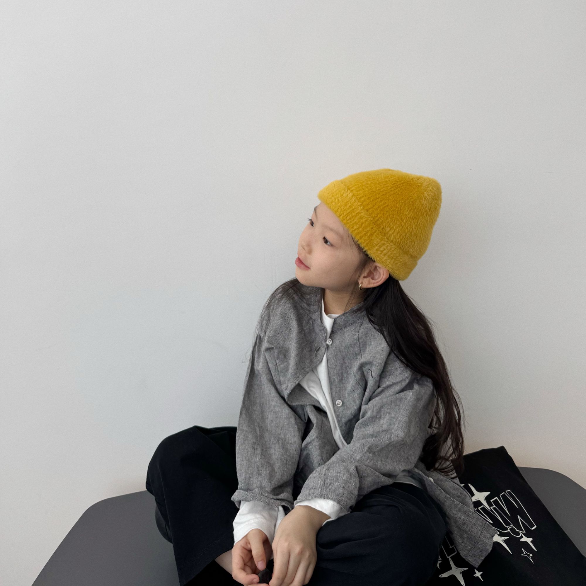 miniwhy亲子童装 | 工艺优秀色织棉麻日式灰调立领衬衫外套 "25秋
