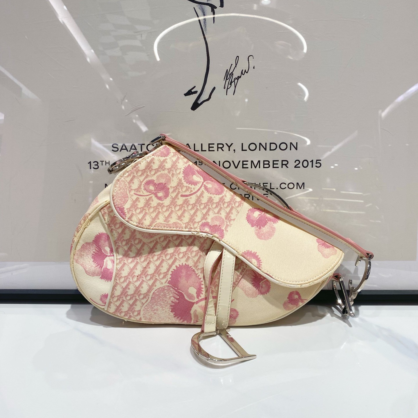 95新 DIOR/迪奥 Dior迪奥粉色马鞍包（14138）
