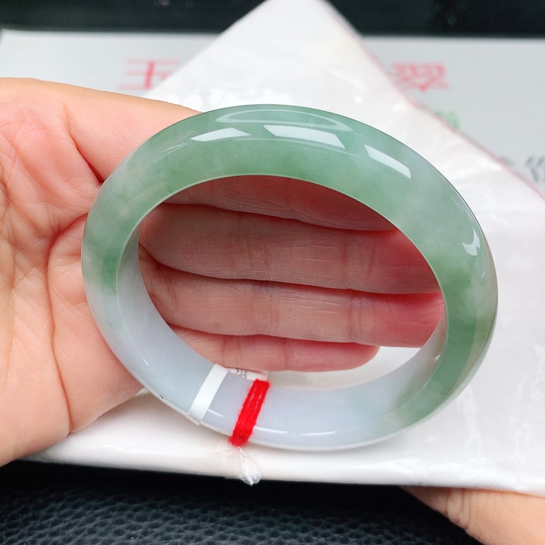 未镶嵌手镯翡翠冰润油绿1