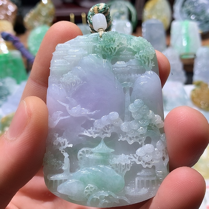 翡翠颈饰未镶嵌3**?挂件