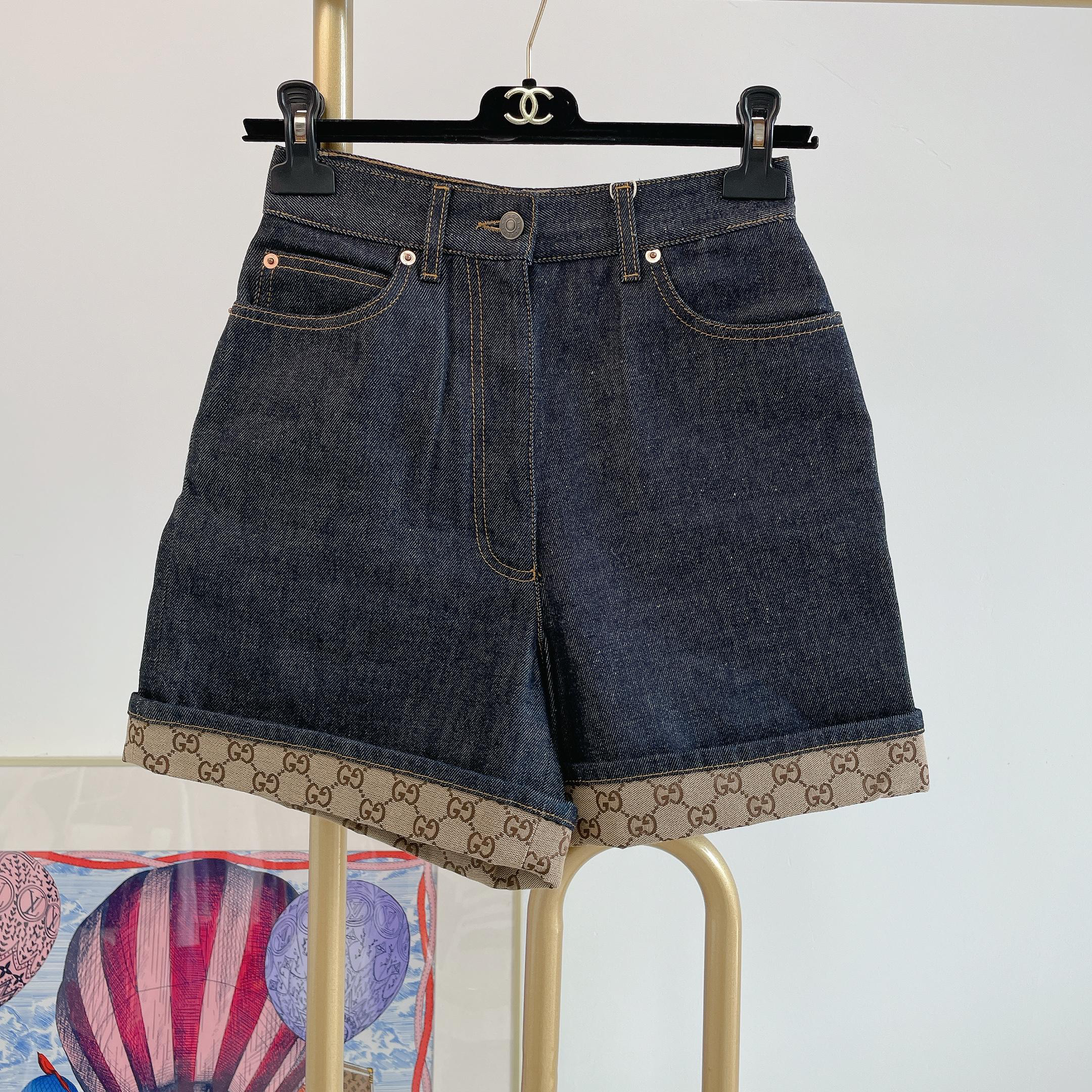 95新 GUCCI/古驰 牛仔短裤/17571409