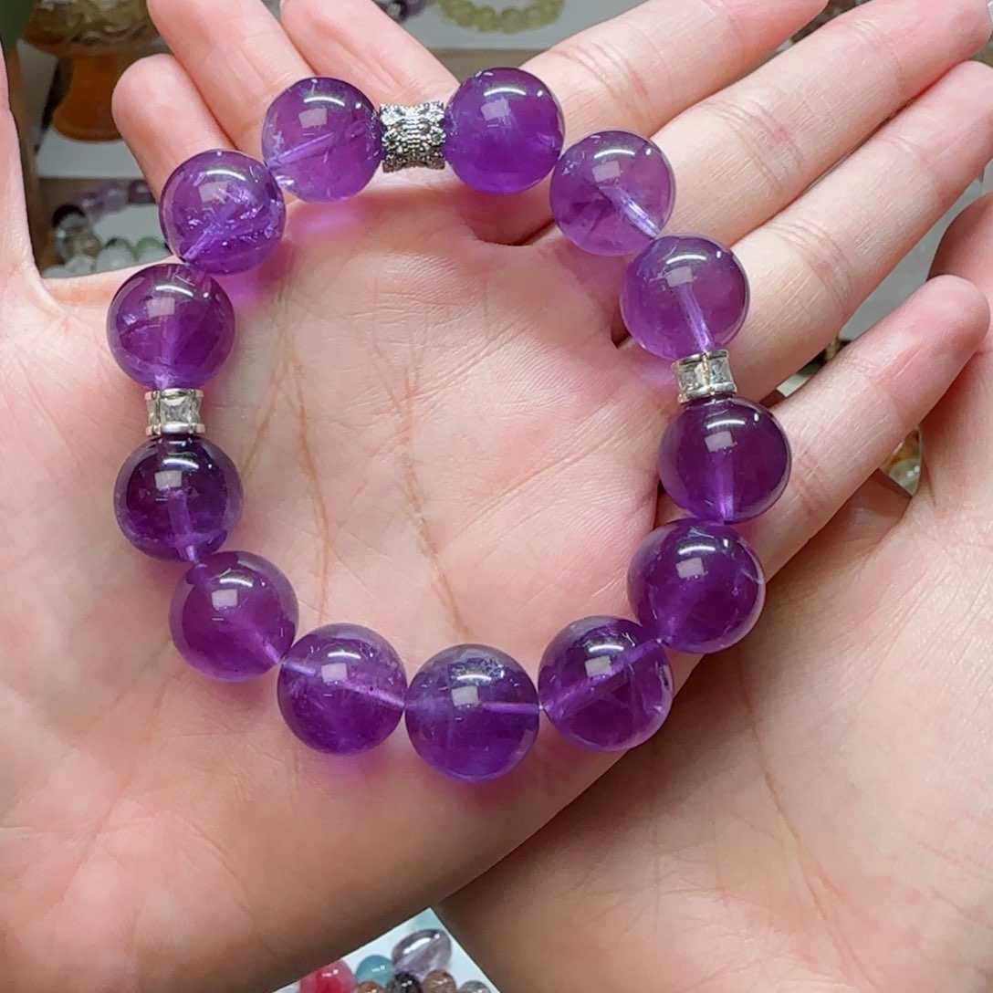 水晶手串未镶嵌夜光杯14m