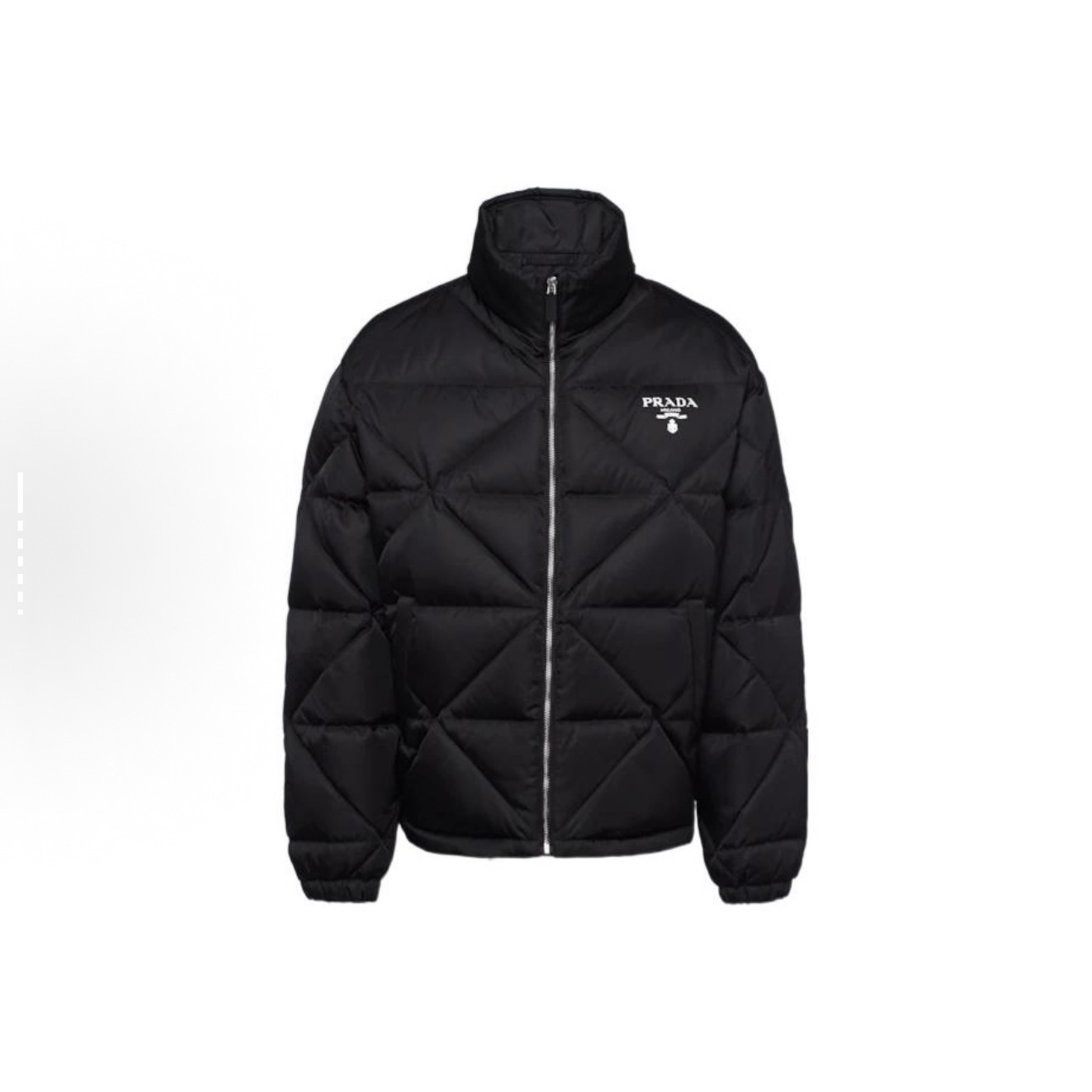 未使用 Prada/普拉达 菱形格印花logo羽绒服/M码/WL2145