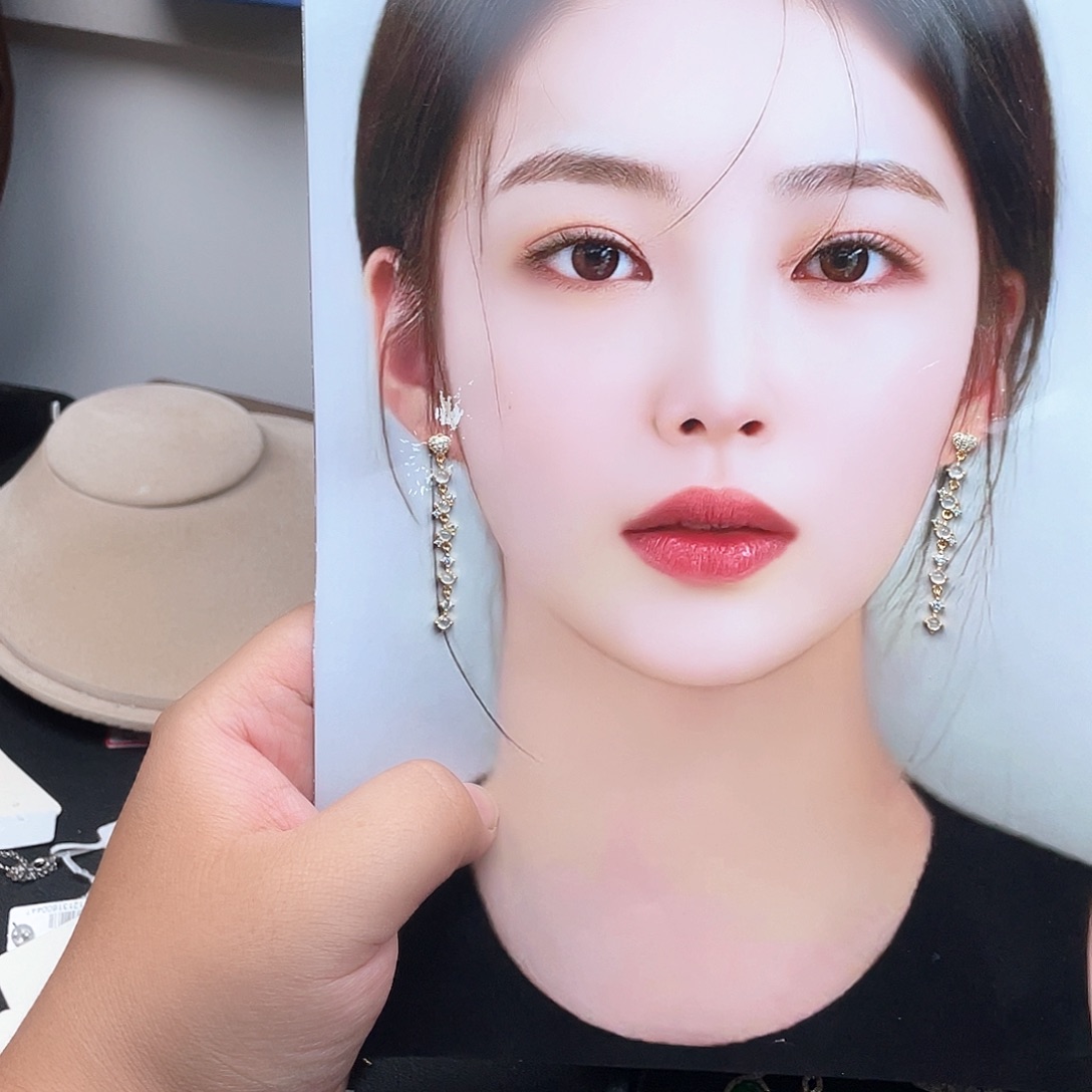 翡翠未镶嵌耳饰Oooooooo 