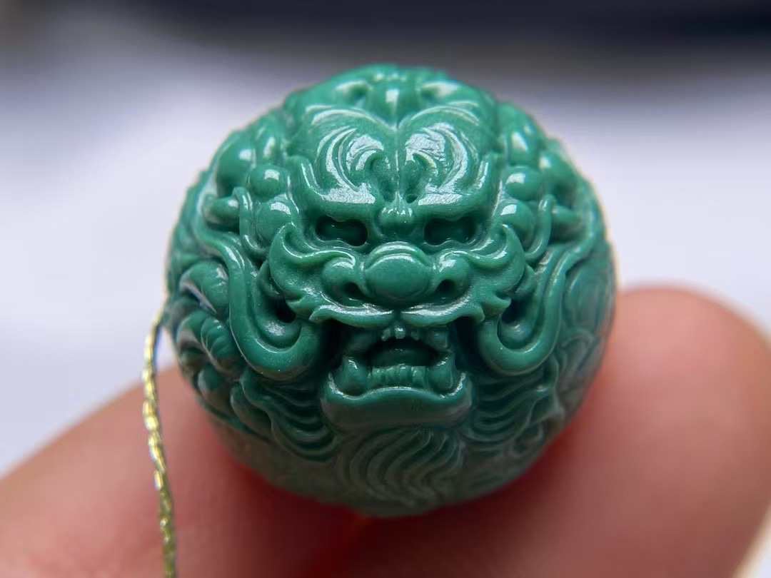 精品龙珠，原矿高瓷保真，成色好瓷度高，尺寸19.5mm，重9.7克（135）