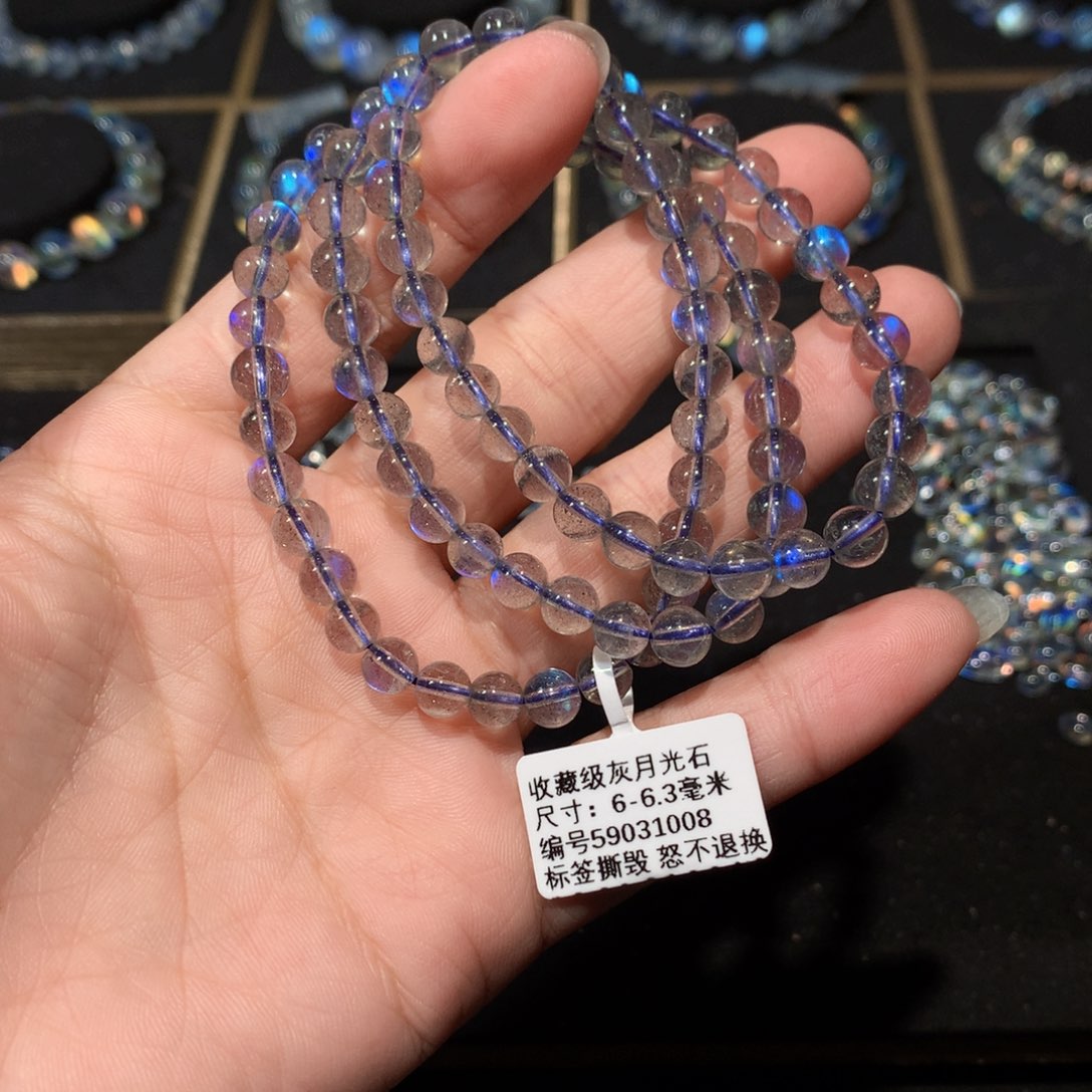 拉长石手链6未镶嵌涵**