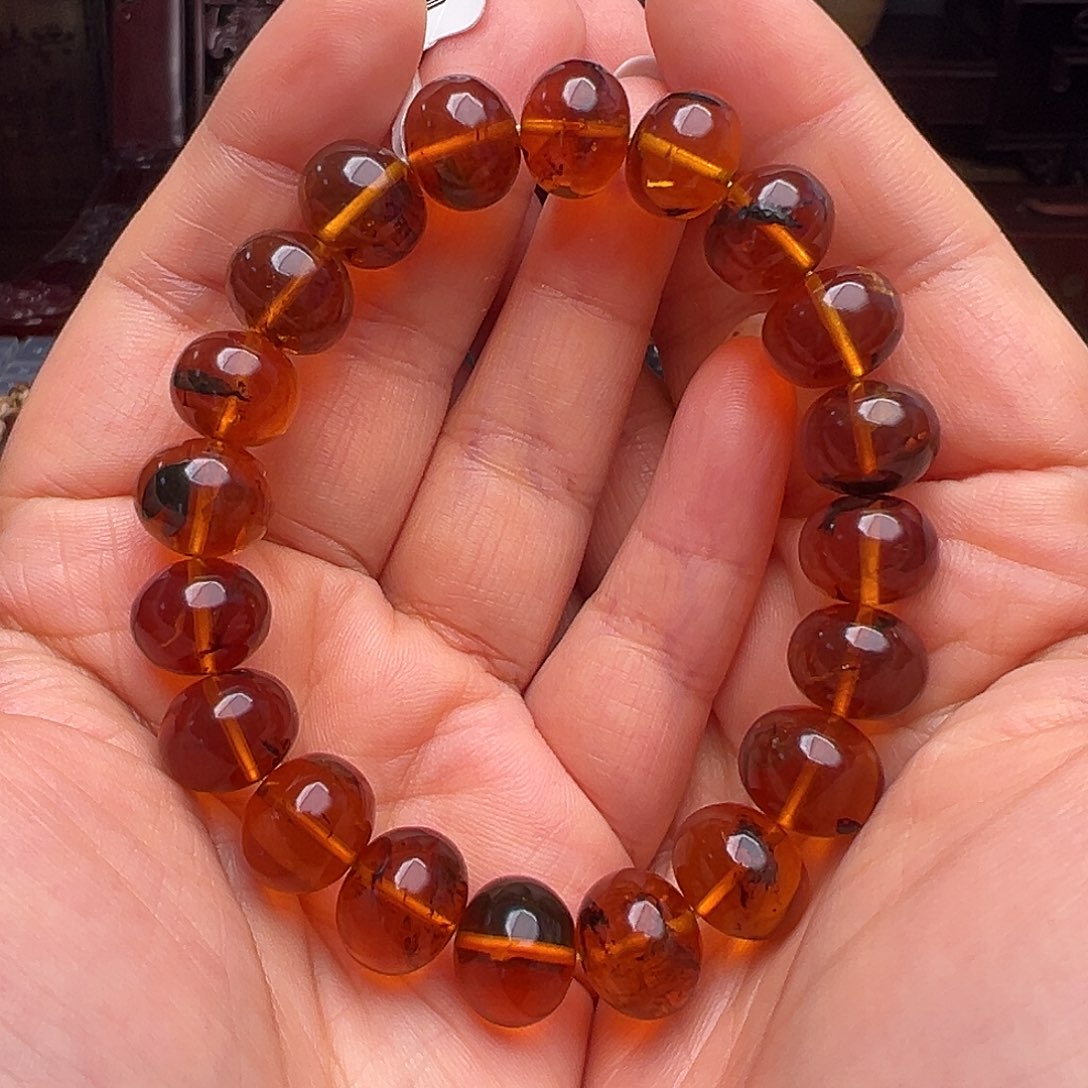 琥珀裸石未镶嵌抚顺琥珀20232-2。12m m