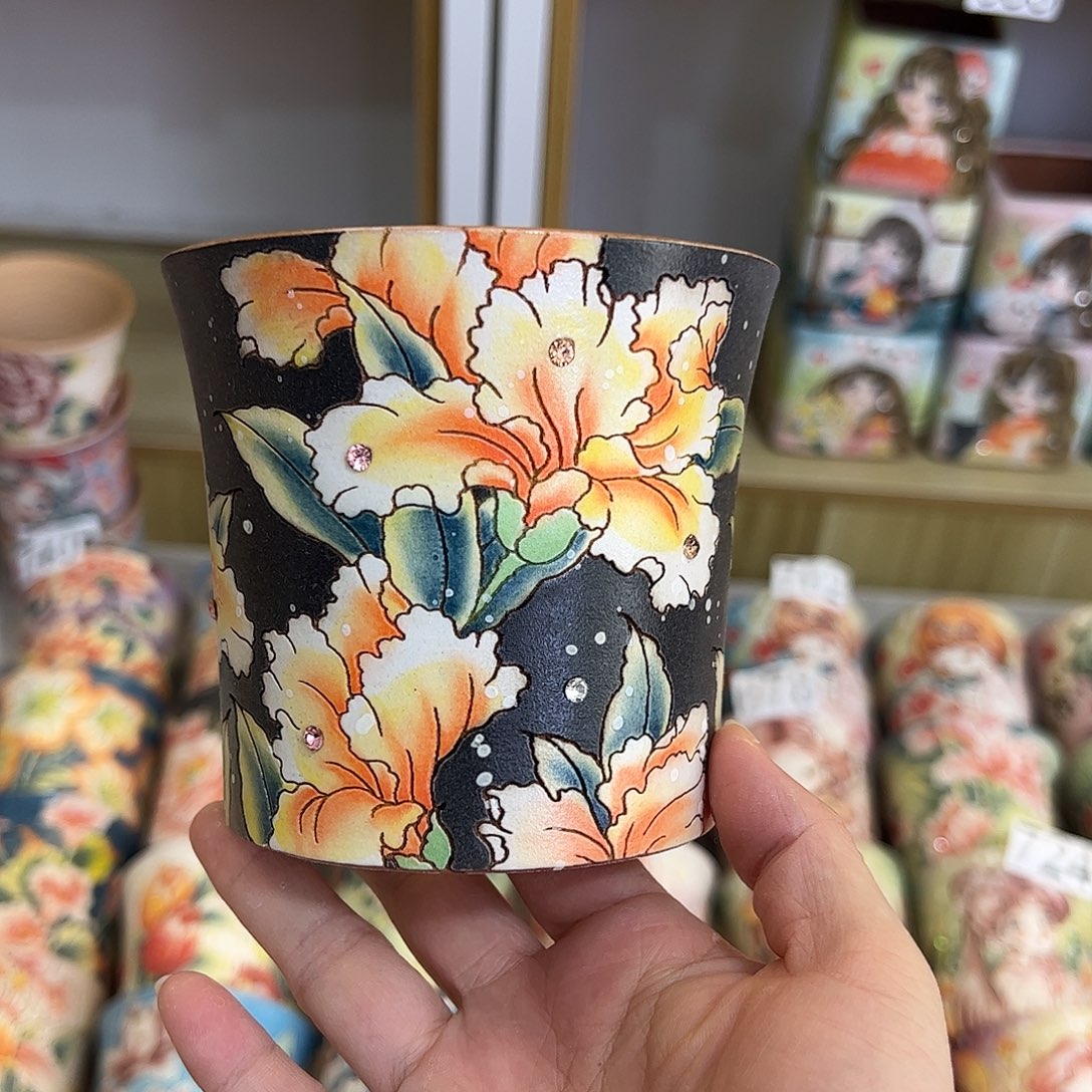 景德镇炫彩手绘口10.5高10