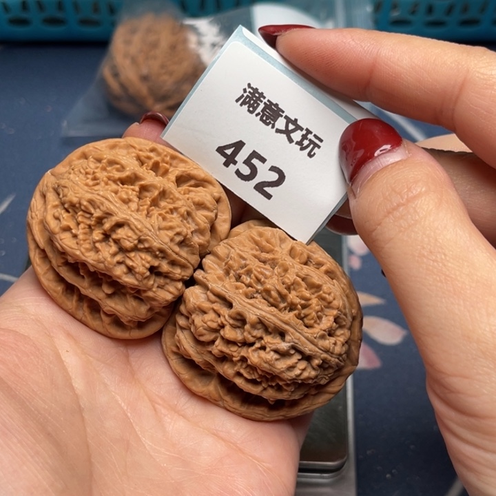 文玩核桃把件粗筋43.452