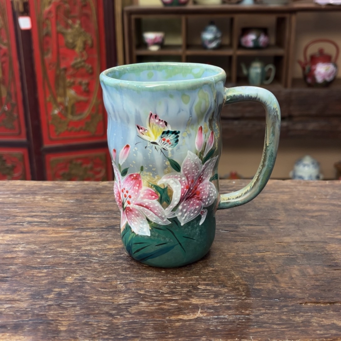 柴烧手工手绘陶瓷