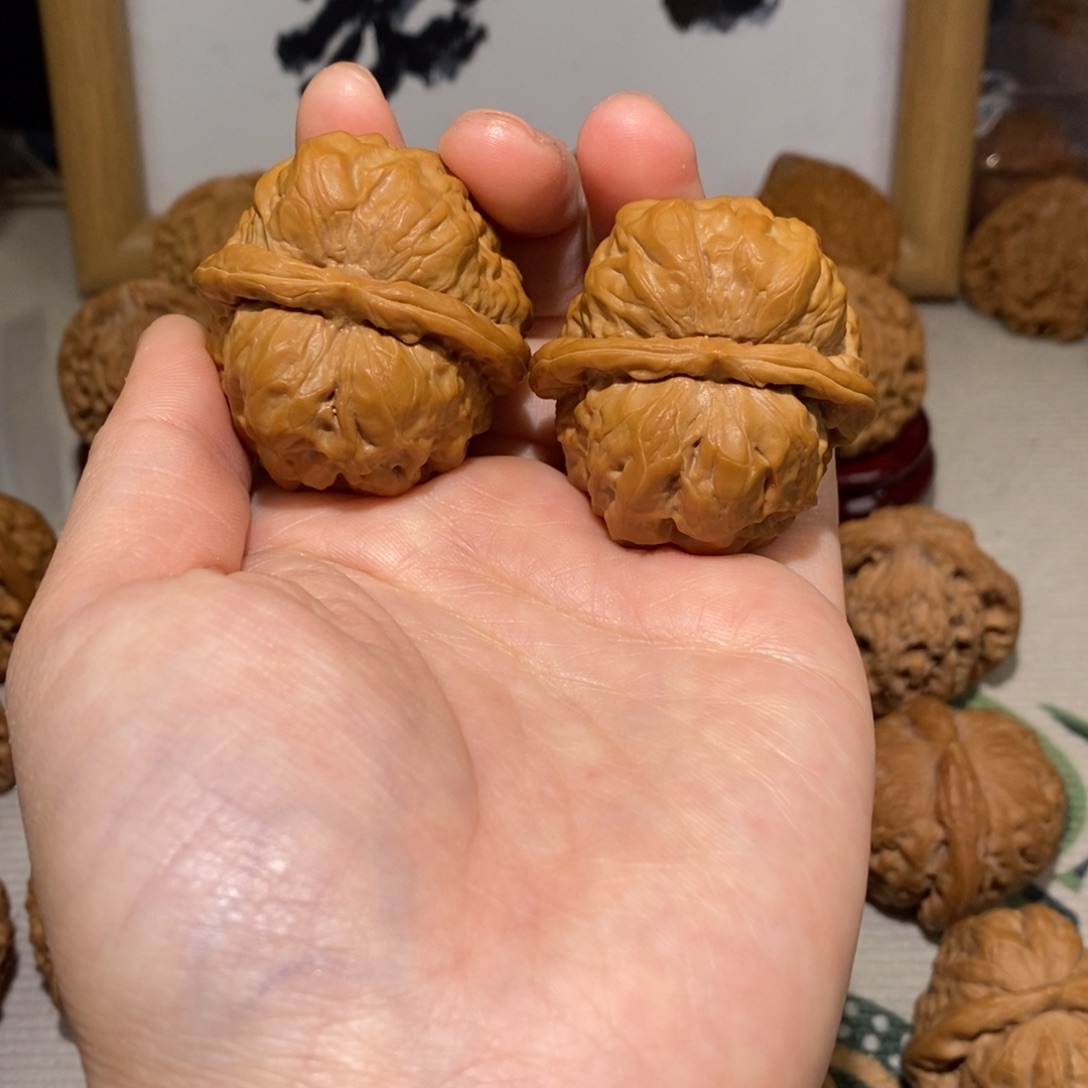 文玩核桃把件39尺蛙蛙