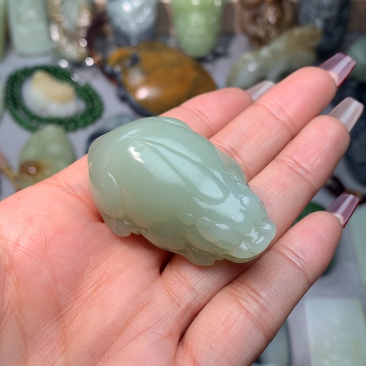 和田玉挂件未镶嵌梦**来