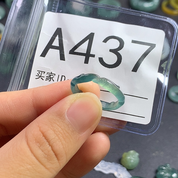未镶嵌戒指翡翠哈*妈凤12号