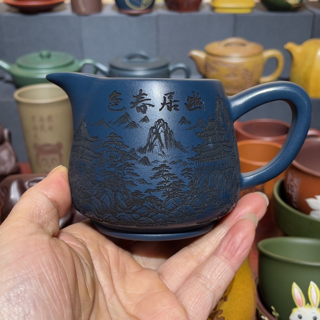 原矿紫砂手工主人杯 