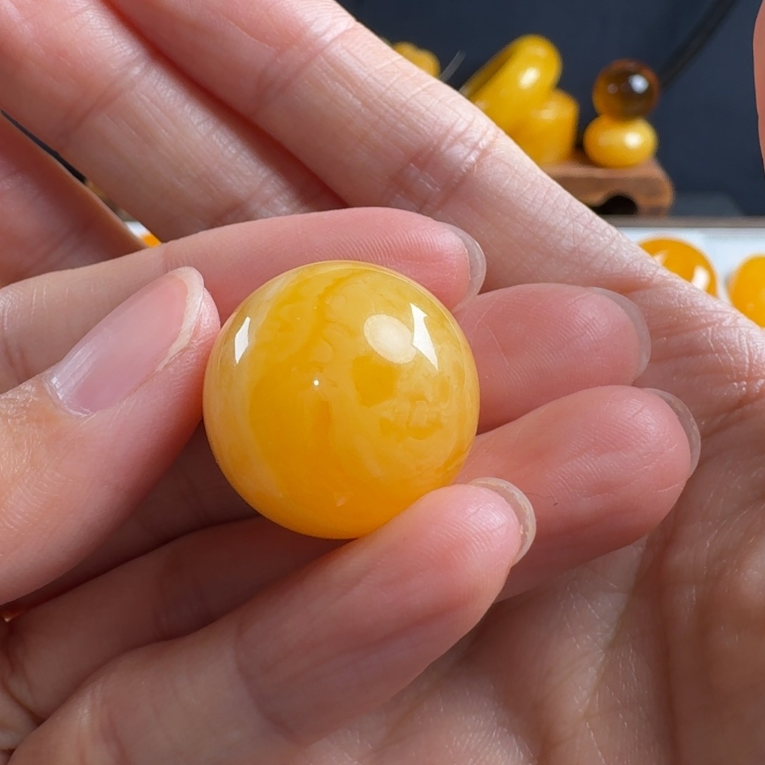 蜜蜡毛衣链未镶嵌