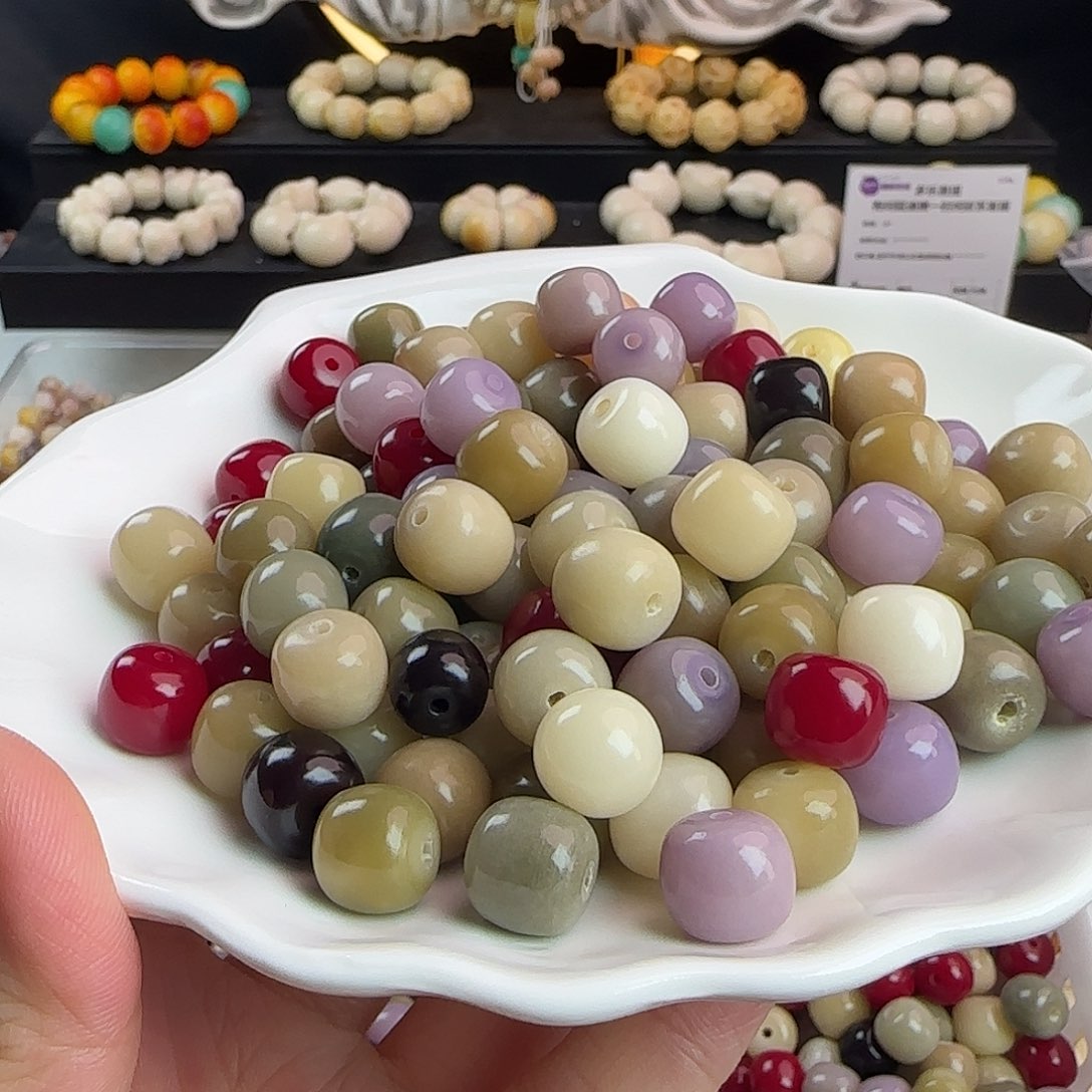 菩提根/象牙果手串卡11-12缤纷桶100卡牌➕100