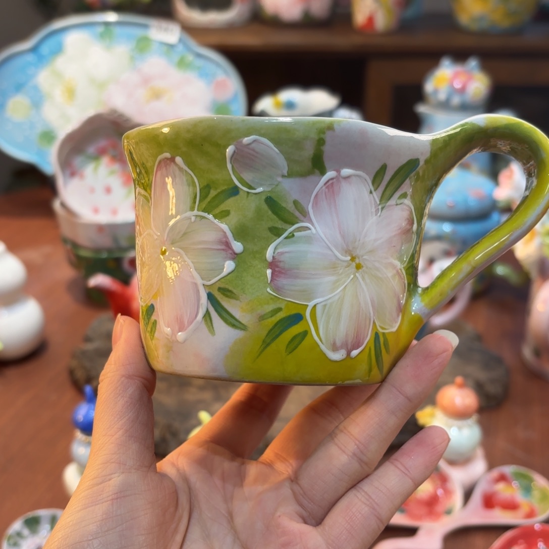 景德镇手绘高温釉下彩陶瓷茶具