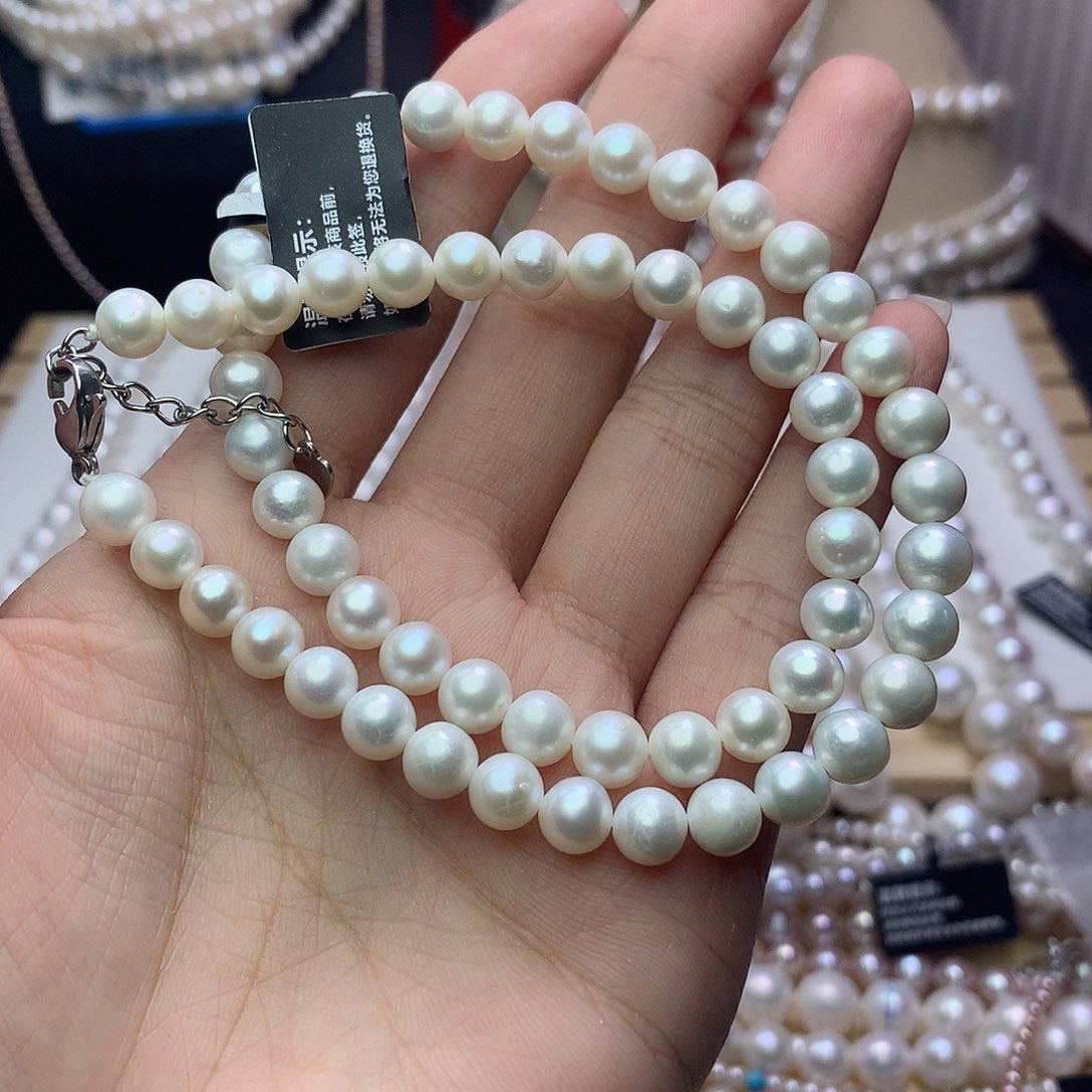 未镶嵌淡水珍珠8-9n34项链