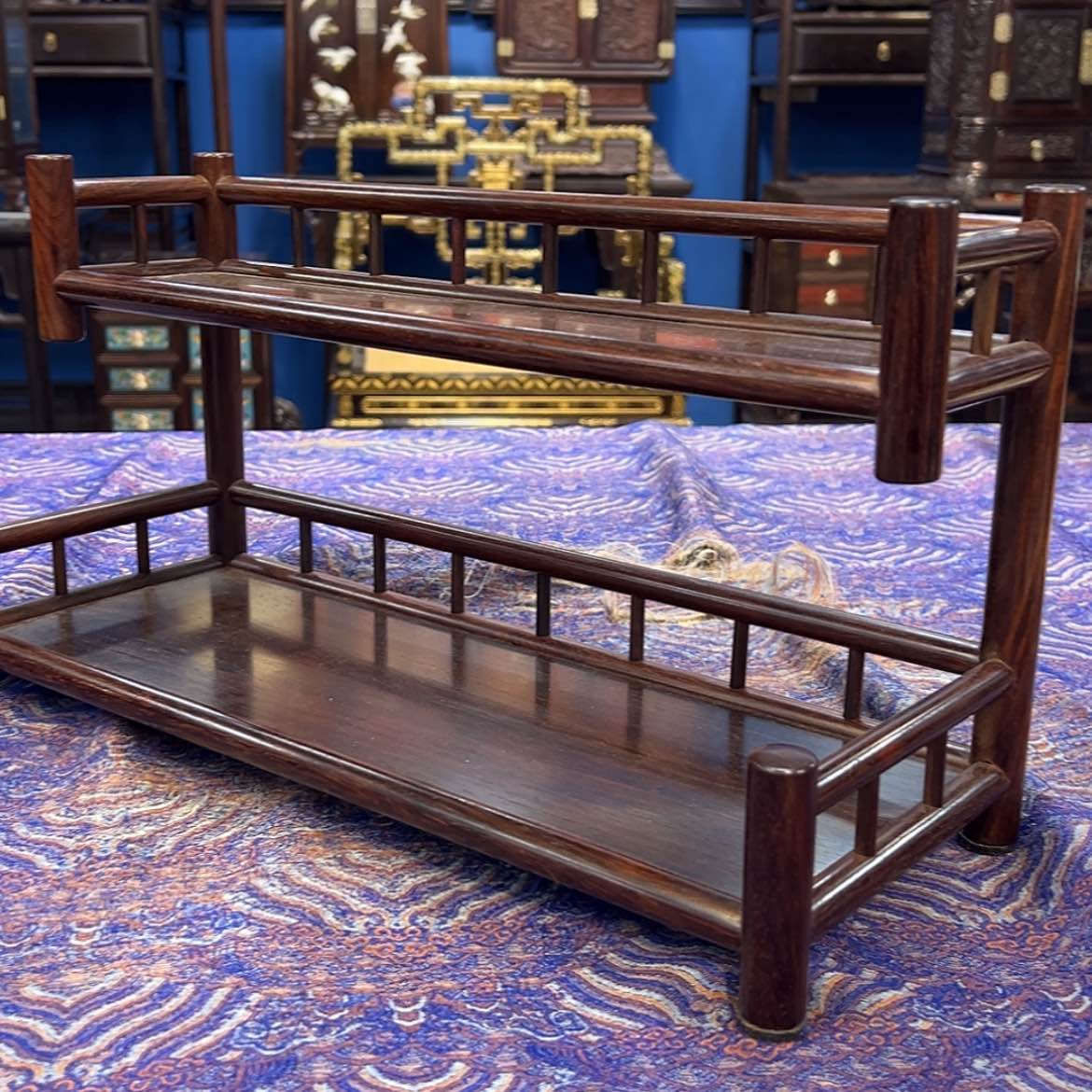 【闪购商品】红酸枝木类成套家具茶架