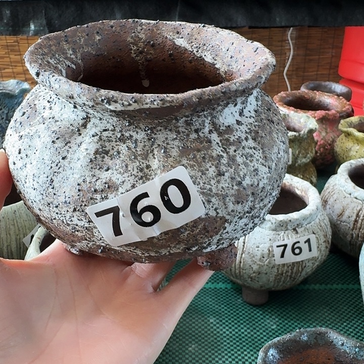 内口8高9粗陶手工