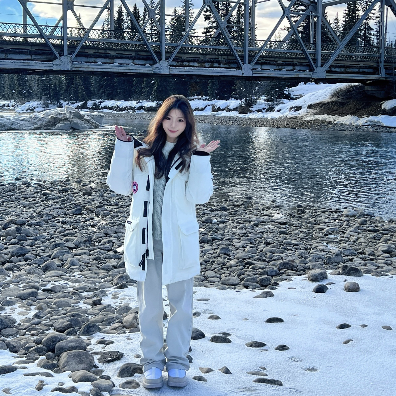 Canada Goose/加拿大鹅 1l091 远征系列logo标语毛领羽绒服 xs码