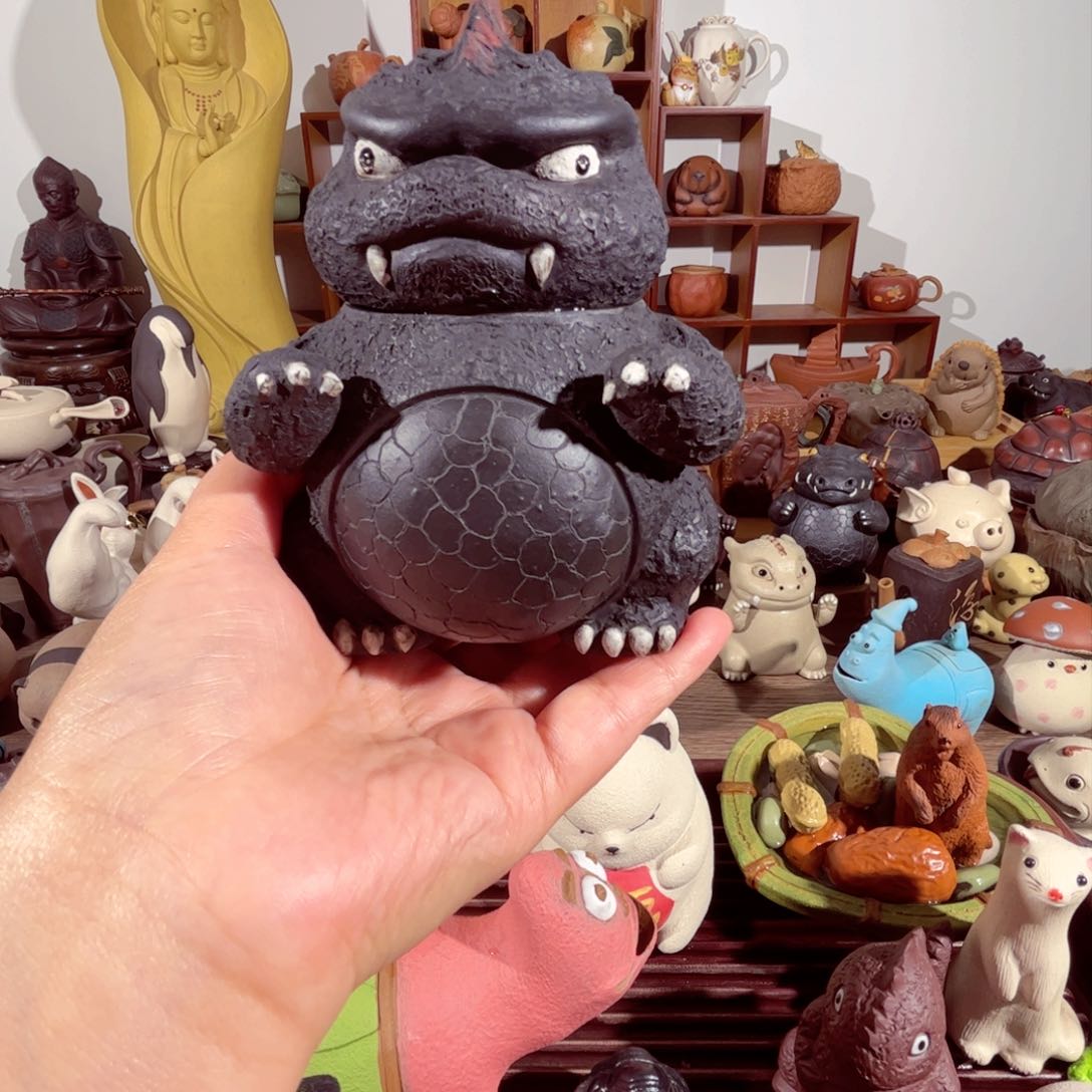 紫砂茶壶曼*罗纯手工制作过程非常