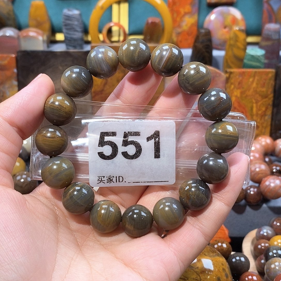硅化玉天然北票硅化玉手串未镶嵌天然北票硅化玉手串