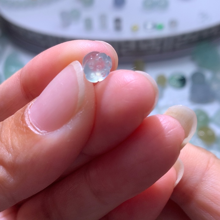 未镶嵌定制翡翠高冰加莲蓬