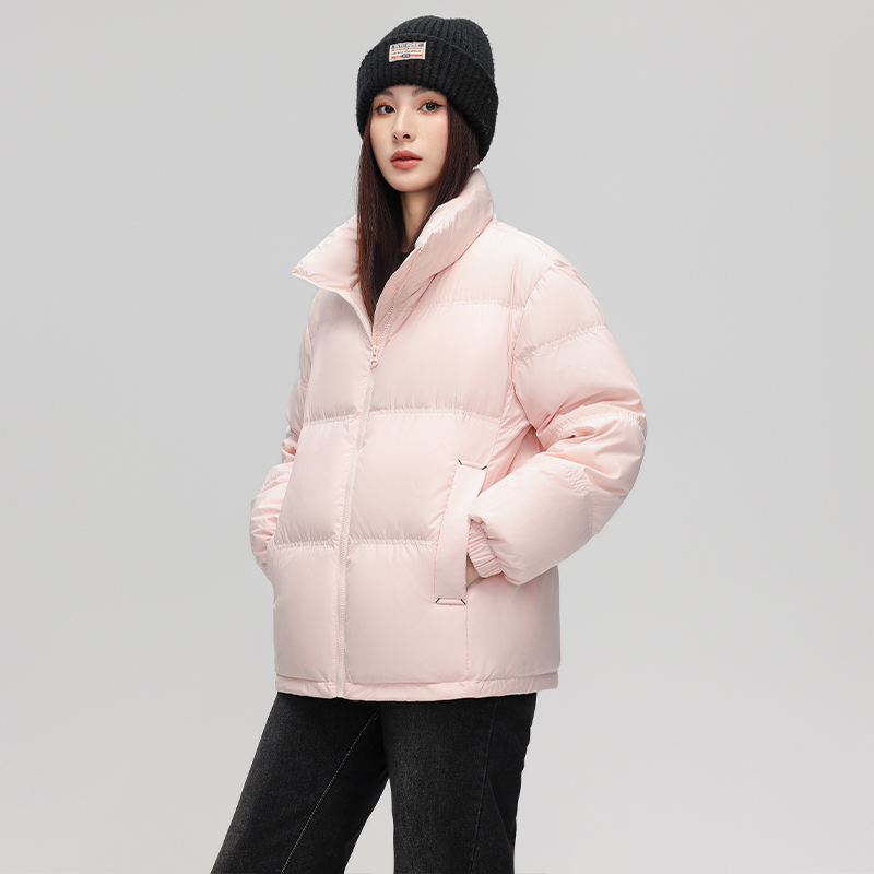 YaAoMei2025男女同款冬季羽绒服短款立领时尚面包服外套