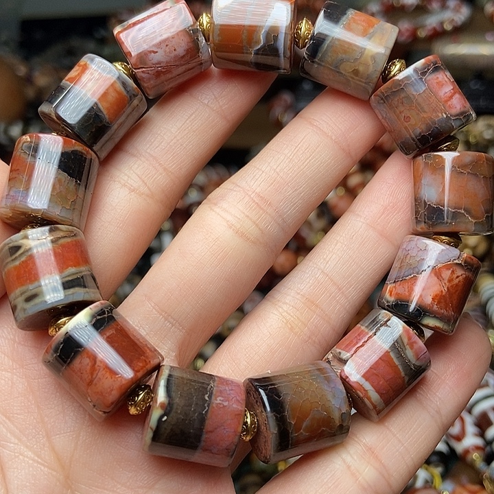 玛瑙/玉髓未镶嵌手链