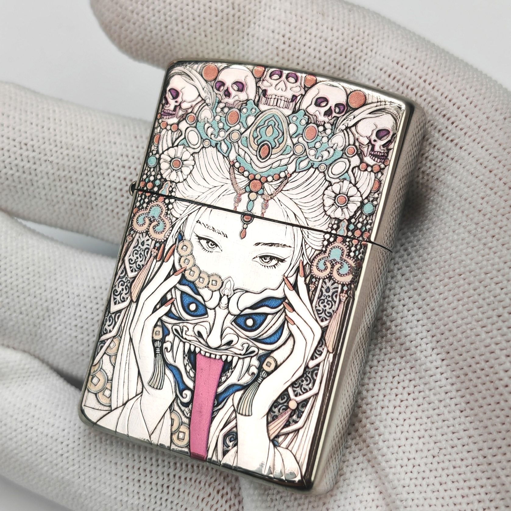 【扎基拉姆】3D浮雕真空电镀 DIY打火机 创意打火机 ZK032