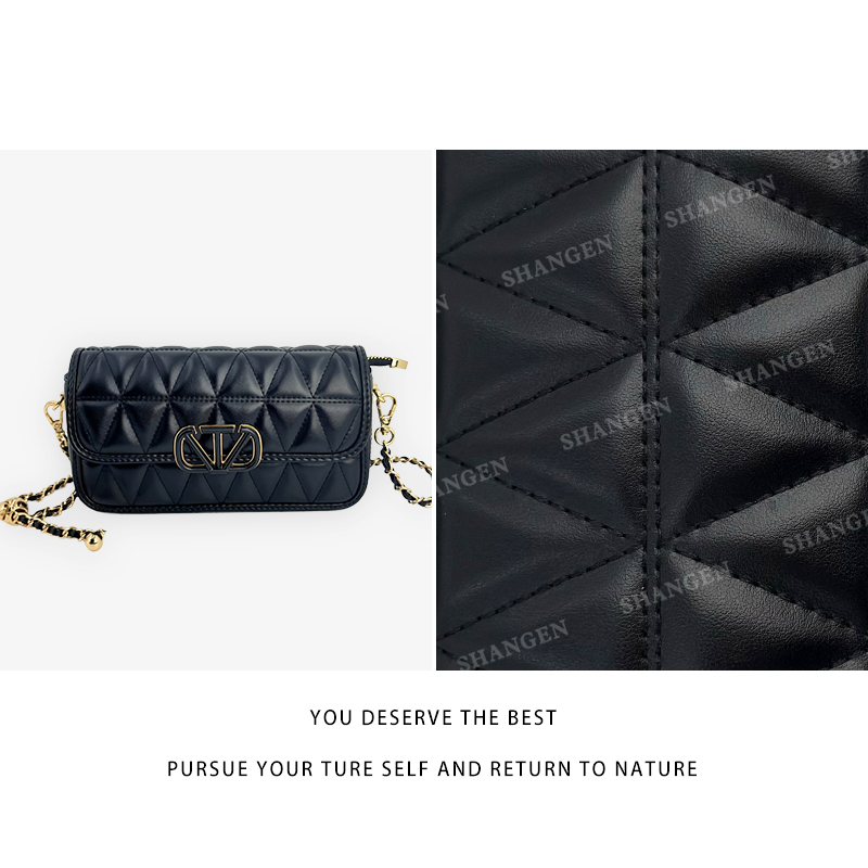 【尚恩CC】ZT-95008-黑色-轻奢时尚女士新款单肩斜挎手机包