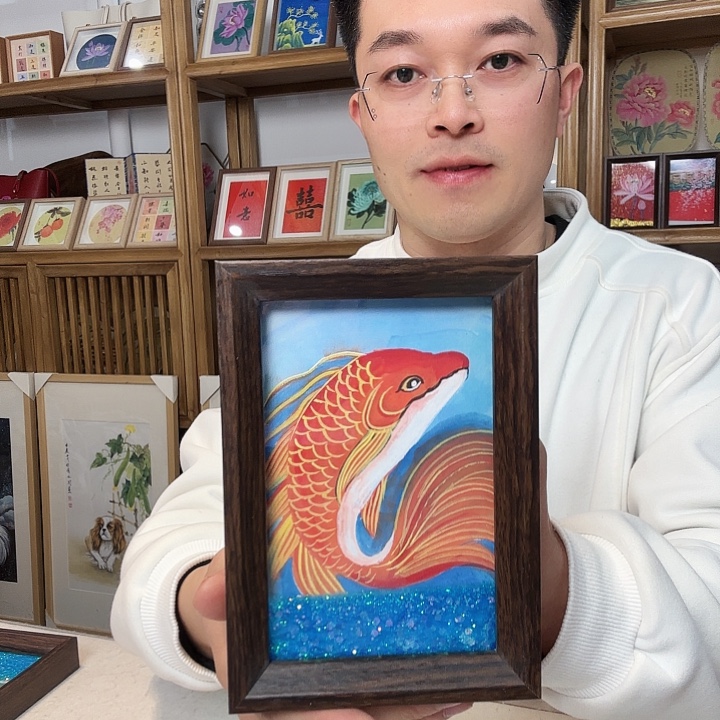 有机玻璃手绘作品 手绘组拍 