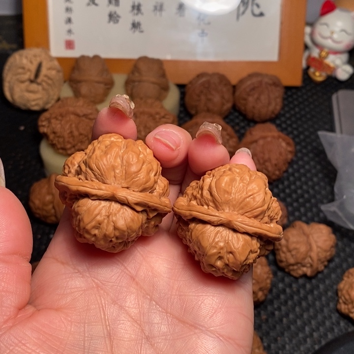 文玩核桃把件安***、39蛤蟆头