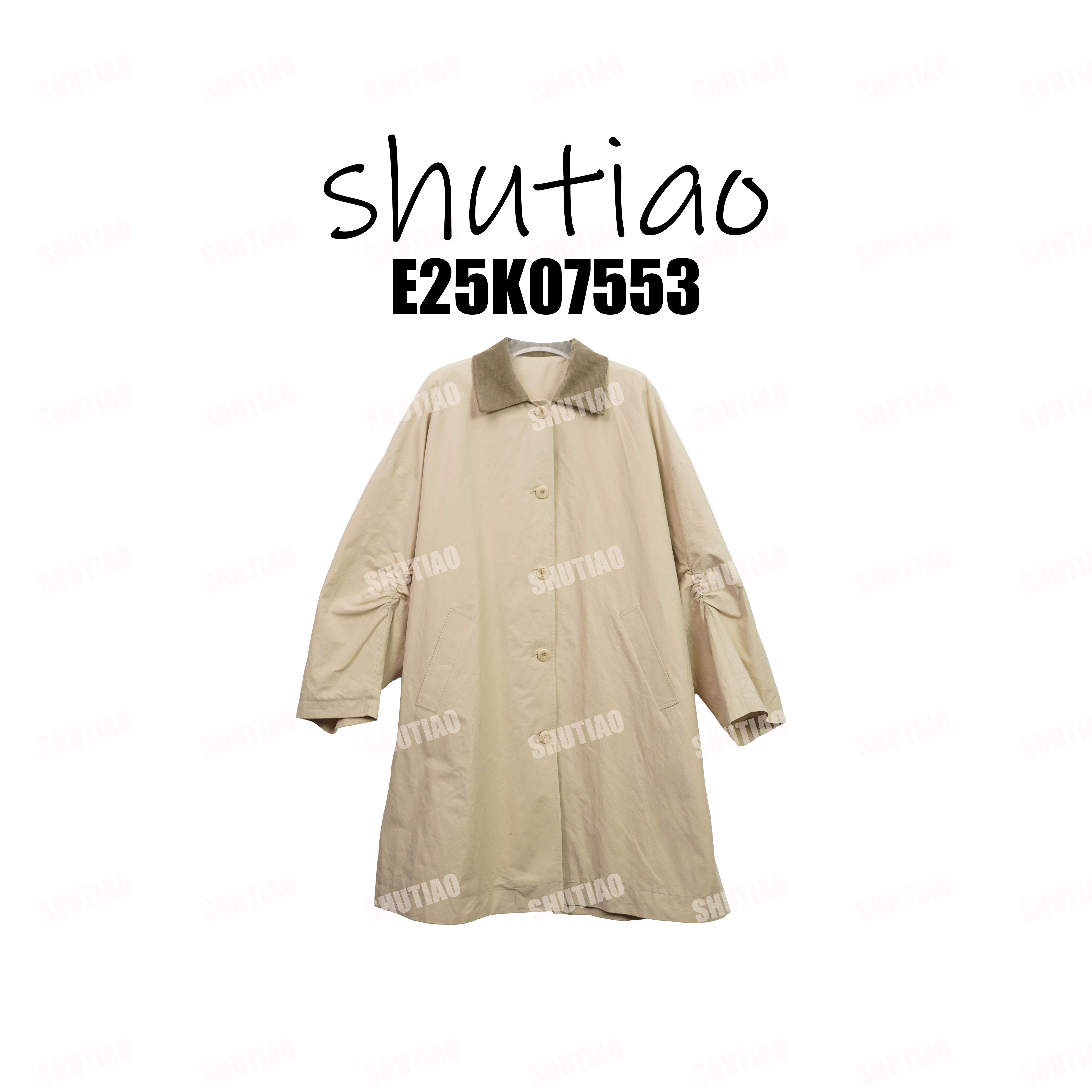 【SHUTIAO】2025冬季：新款小众设计款外套E25K07553