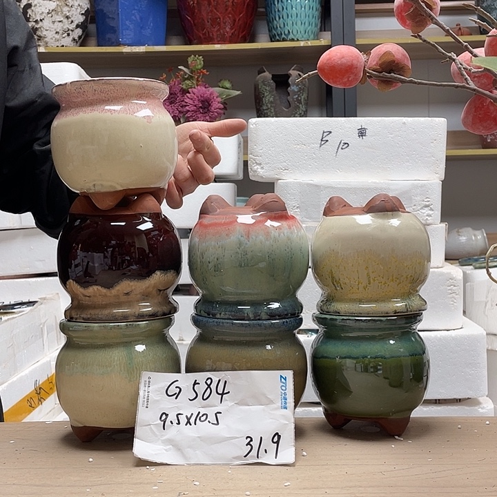 粗陶多肉花盆微瑕584