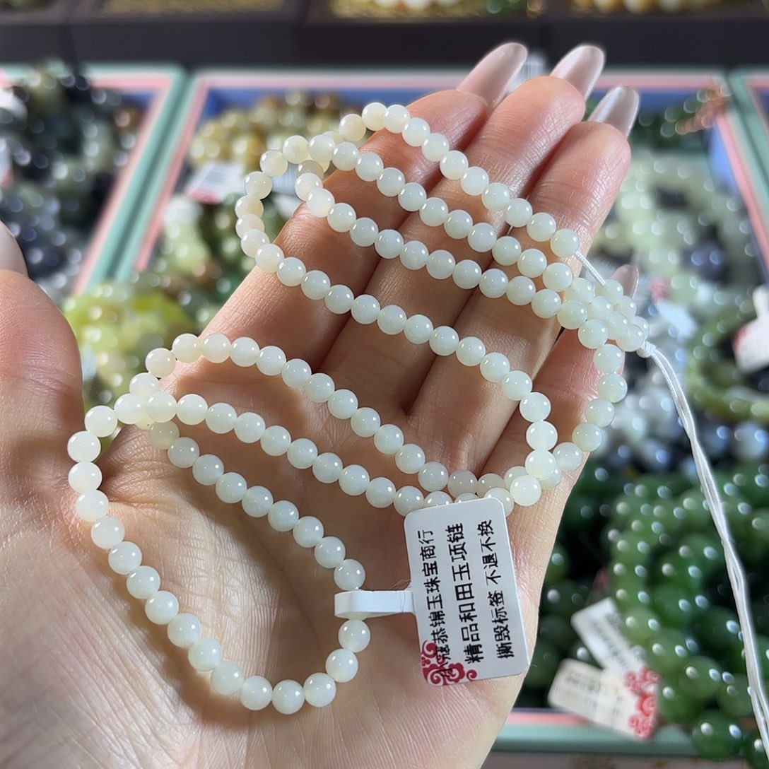 和田玉未镶嵌手链87