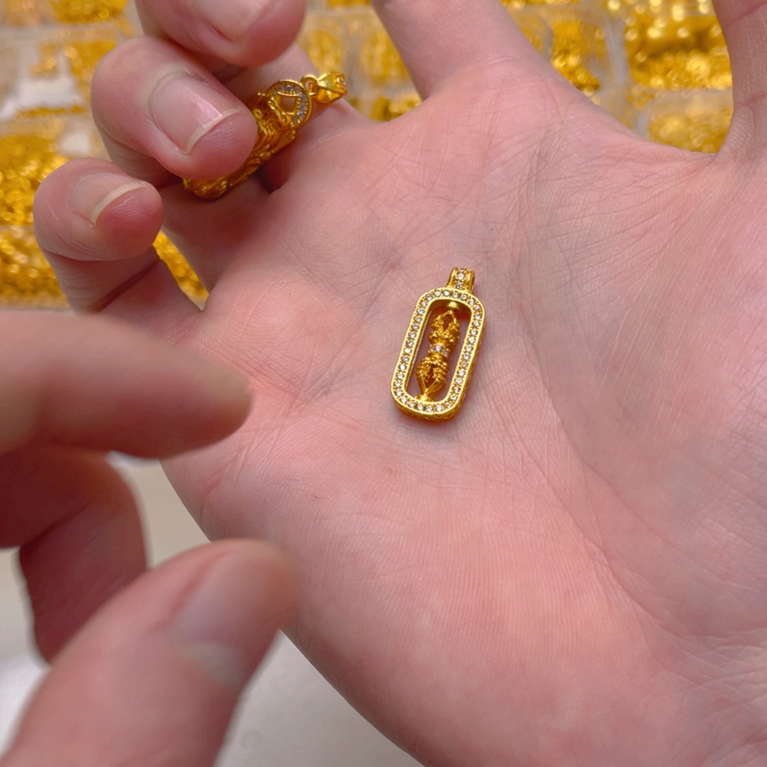 锆石铜合金镶嵌降魔杵1颗